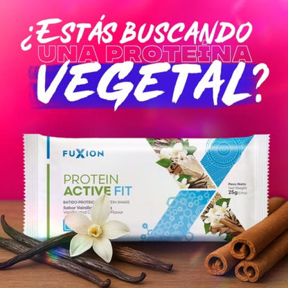 Proteína Activa Vegetal Fuxion Nutrición Completa y Alta Absorción Sabor Chocolate - 14 Sobres