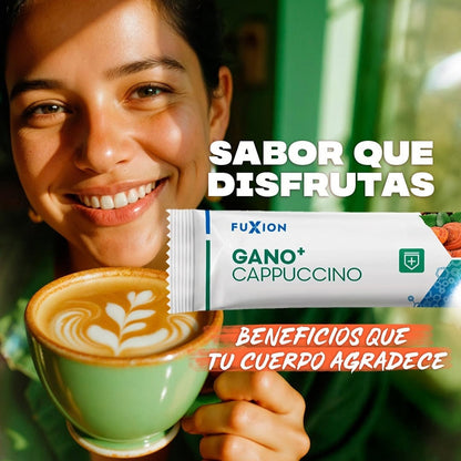Capuchino Café Ganomas Fuxion Fortalece Sistema Inmune - 28 Sobres