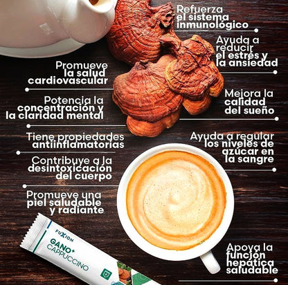 Ganomas Cafe Cappuccino Fuxion -28 Sobres