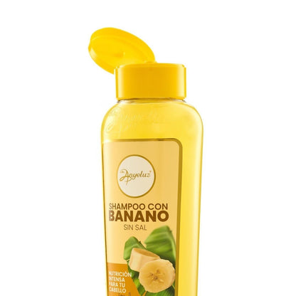 Shampoo Con Banano Fortalecer, Nutre y Revitaliza El Cabello Frágil - Anyeluz
