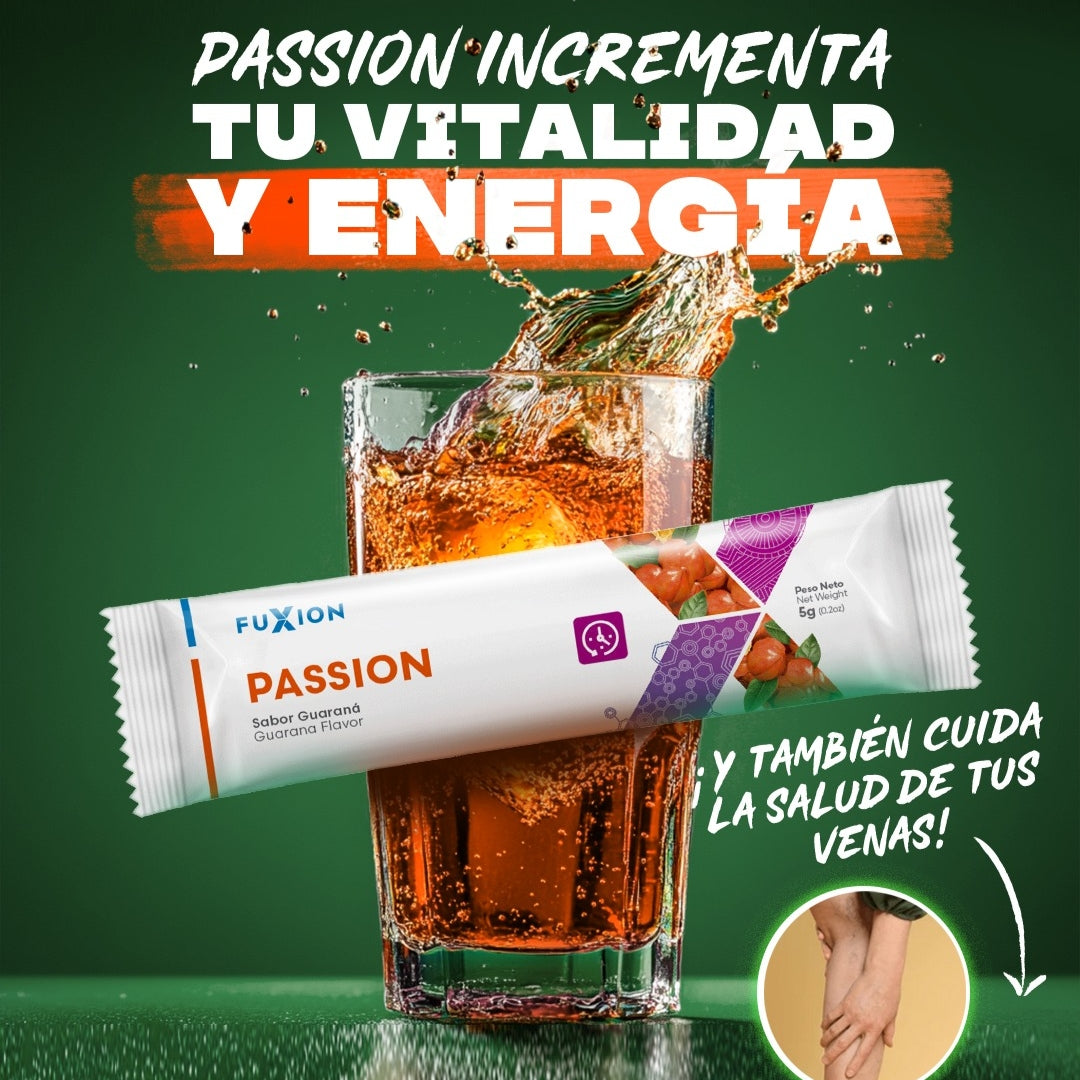 Passion Fuxion Mejorar Circulación Sanguínea, Deseo Y Energía - 28 Sobres