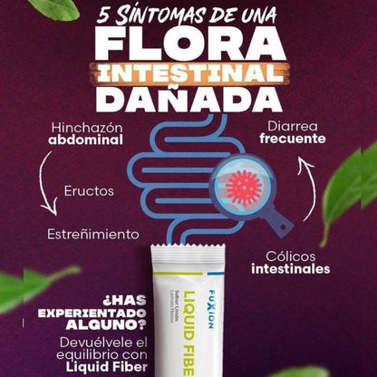 Liquid Fiber Fuxion Fibra Prebiótica para el Tránsito Digestivo - 28 Sobres