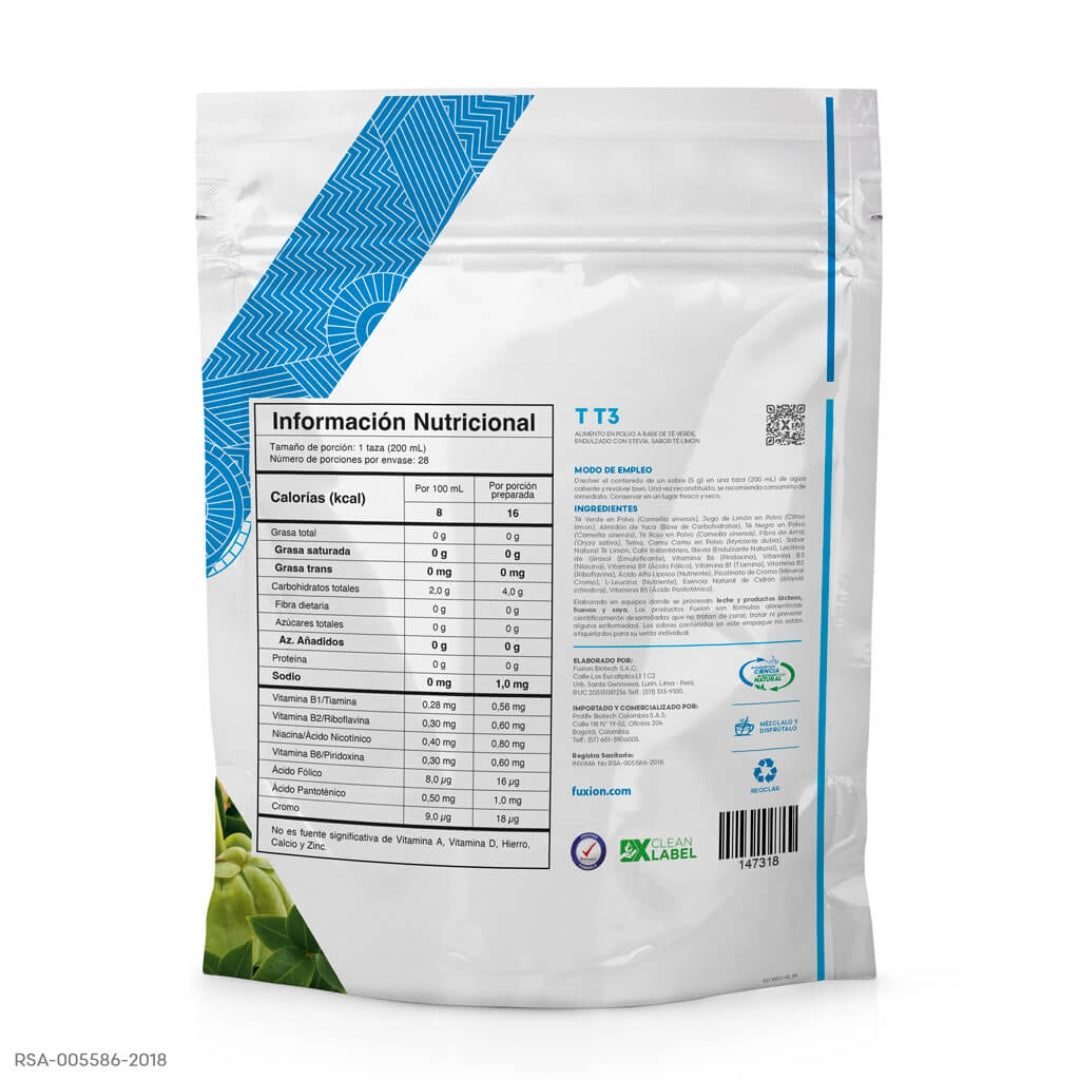 Termo T3 Fuxion Quemador De Grasa Y Control De Peso - 28 Sobres