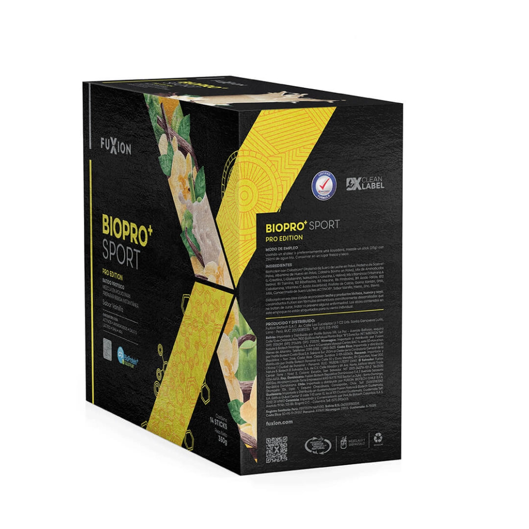 Proteína Biopro+ Sport Fuxion Aumenta Masa Muscular Magra - 14 Sobres