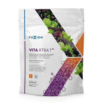Vita Xtra T+ Fuxion Energizante Natural Con Vitaminas - 28 Sobres