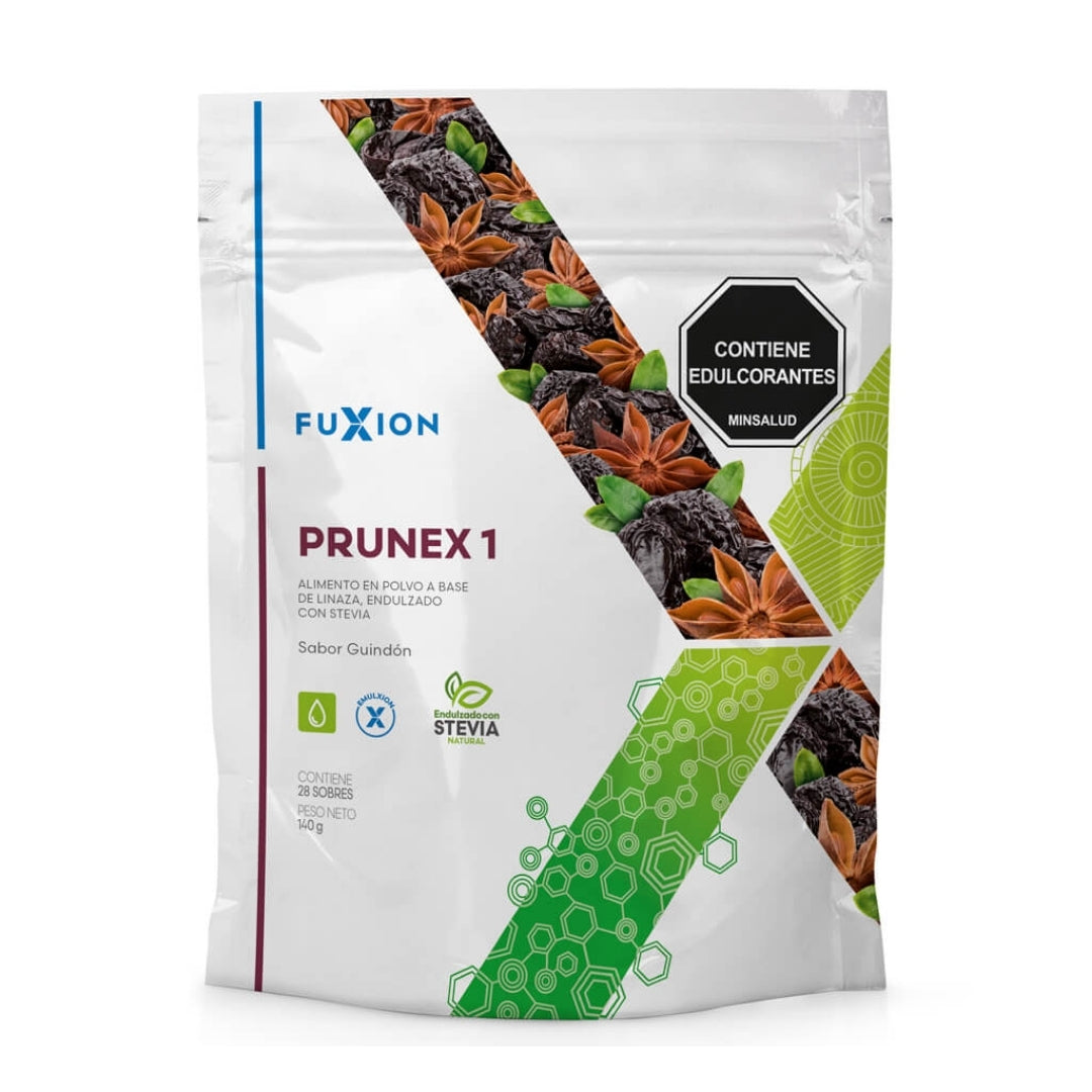 Prunex Fuxion Para El Estreñimiento, Limpieza Natural Del Colon, Detox - 28 Sobres