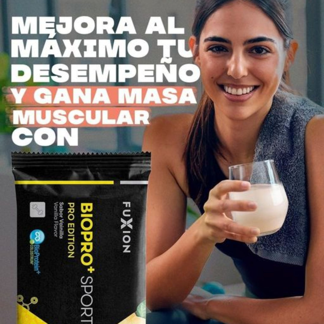 Proteína Biopro+ Sport Fuxion Aumenta Masa Muscular Magra - 14 Sobres