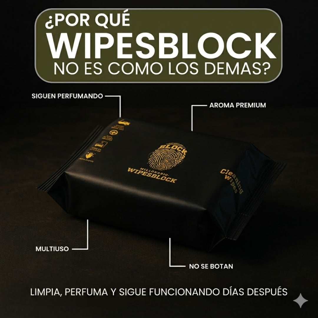 Restaurador De Partes Negras Blackblock + Perfume Con Feromonas Para Ropa Interior Femenina Millonaria Womanblock + Paños De Limpieza Vehicular Wipesblock