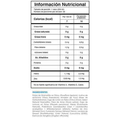 Flora Liv Fuxion Probióticos y Fibra Prebiótica para la Salud Digestiva - 7 Sobres